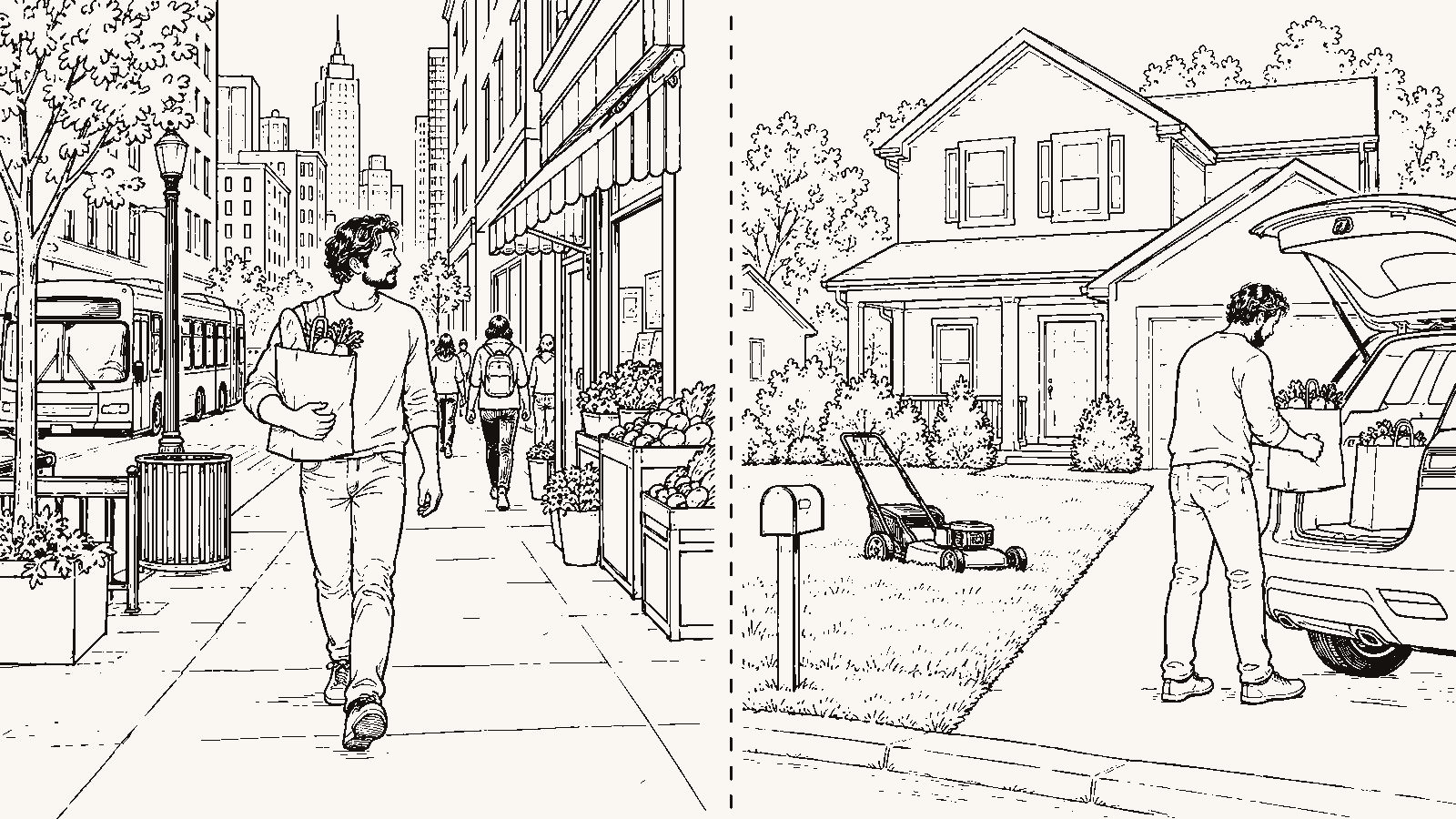What Changes When You Move From Urban to Suburban Life